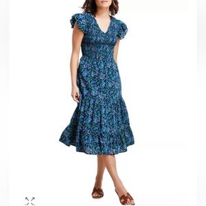 Vineyard Vines Floral Smocked Midi Dress 
NWOT Medium